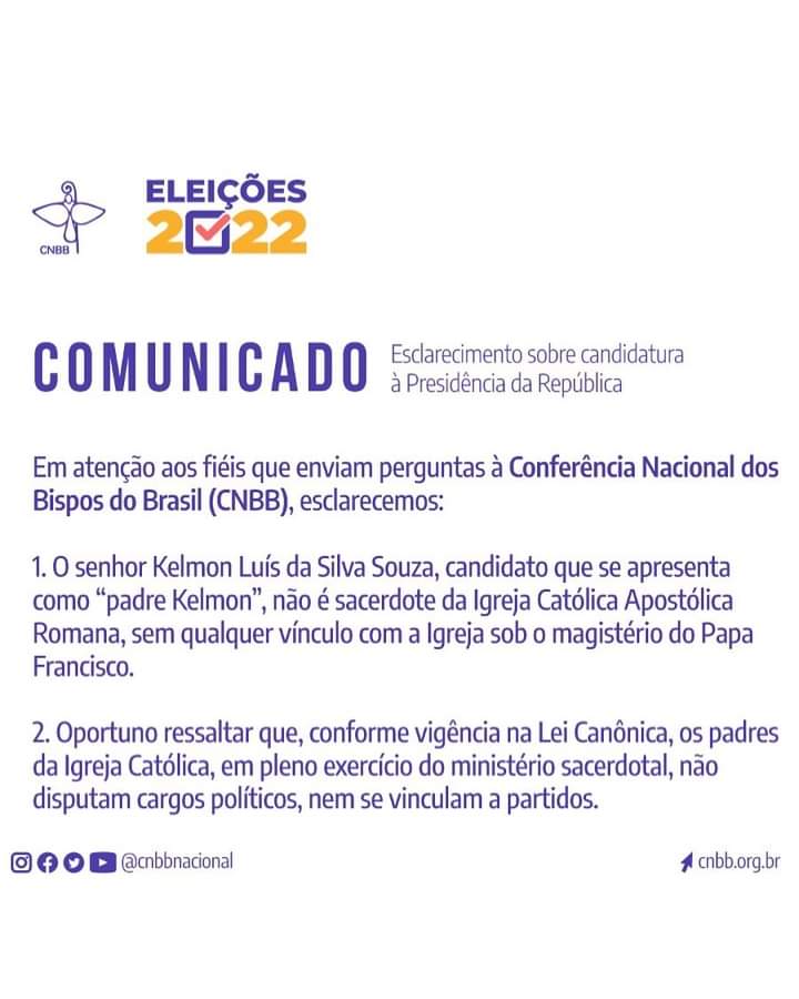 Read more about the article COMUNICADO CNBB