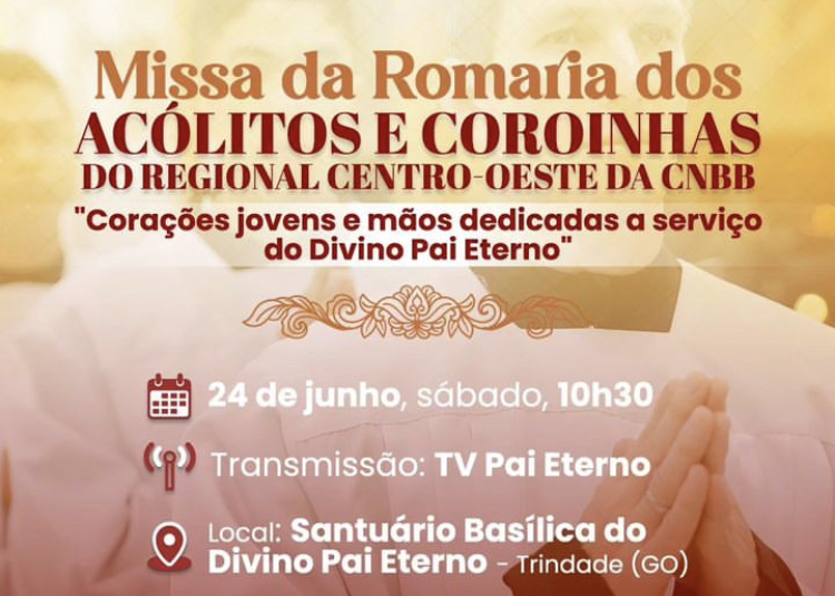 Read more about the article Romaria dos Acólitos e Coroinhas do Regional Centro-Oeste